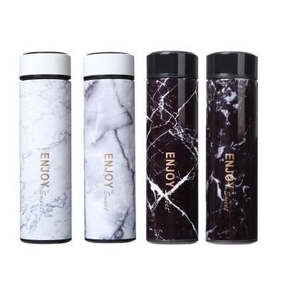 China CHUFENG Design 500ml Private Label Coffee Mug Travel Stainless Steel Thermos Bottle Marble Tea Infused Water Bottle 2022 New for sale