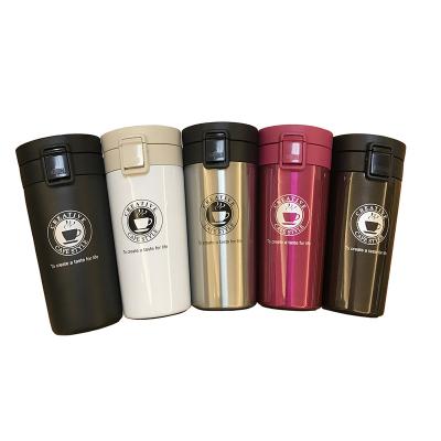 China 380ml Double Wall Sustainable Stainless Steel Reusable Insulated Coffee Mug Vacuum Flask For Tea And Coffee for sale