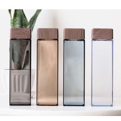 China Square shape 2020 newcomers 450ml of plastic water bottle in viable cover of lid for sale