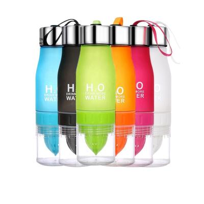 China Drinking sports infusion of lemon fruit bottle of the water bottle 650ml of multi -viable water in the color H2O do no minimum bottled for sale