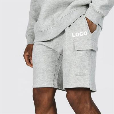 China Anti-Wrinkle Four Pockets Monochromatic Drawstring Cotton Running Loose Shorts Men for sale