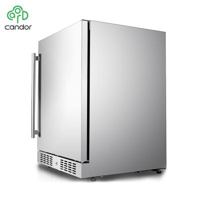 China COMPRESSOR Factory Wholesale 145L/5.1 cu.ft Stainless Steel Built In Outdoor Refrigerators Kitchen Fridge for sale