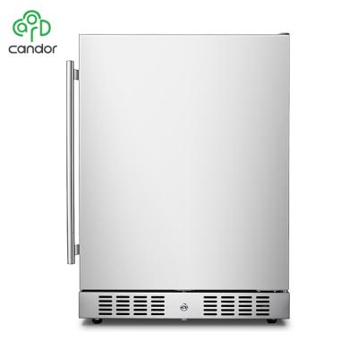 China COMPRESSOR 145L / 5.1 cu.ft Stainless Steel Commercial Compressor Outdoor Refrigerator Manufacturers for sale