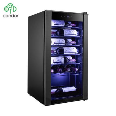 China Factory Supply 28 Bottles Outdoor Compressor Cooling Custom Logo Luxury Electric Wine Cooler Steel Refrigerator for sale