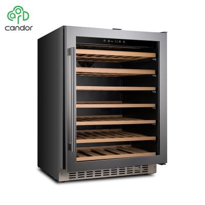 China OEM 46 Bottles Outdoor Custom Compressor Single Zone Undercounter Built In Red Wine Cooler for sale