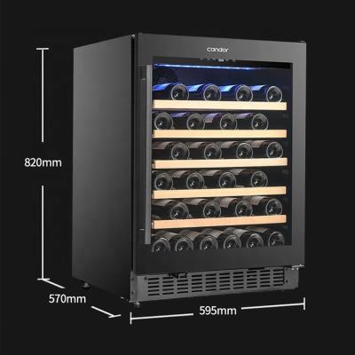 China Wholesale Outdoor Franchise 46 Bottle Capacity Compressor Cooling Luxury Wine Cooler and Refrigerators Wine Cellar Built in Cabinet for sale