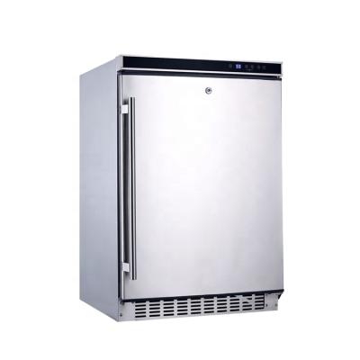 China COMPRESSOR Deductible: 145 Liter Stainless Steel Kitchen Single Door Storage Cabinet Under Counter Fridge / Outdoor Cooler Because-145B1EQ for sale