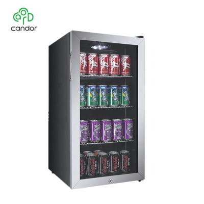 China COMPRESSOR Franchise Household Undercounter Display Refrigerator with ETL, CE, ROHS JC-88 Approval for sale