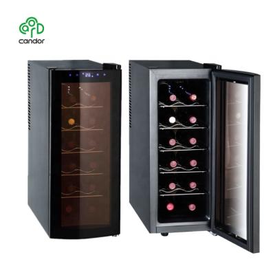 China CW-35 Commercial 12 Bottle Wine CabinetLED Display Wine Cabinet for sale