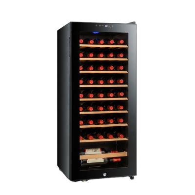 China Commercial Factory Custom Compressor Cooling 120L/45 Bottles Electric Living Room Cabinet Wine Cooler Franchise Brand for sale