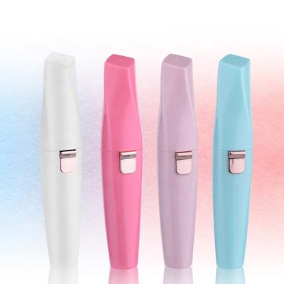 China Painless Hair Removal Wholesale Private Label Mini Portable 2 in 1 USB Rechargeable Women Electric Eyebrow Epilator Facial Hair Removal for sale