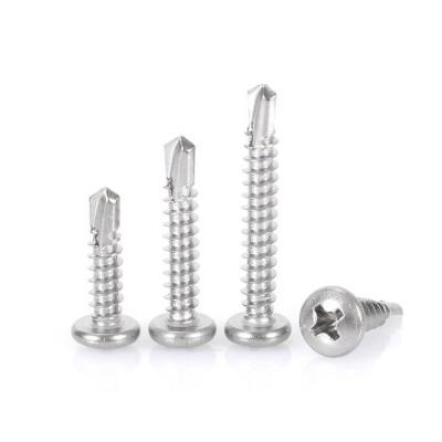 China Pan Stainless 201 304 steel 416 pan head drill screws high quality products factory direct sale 3/4*10 for sale