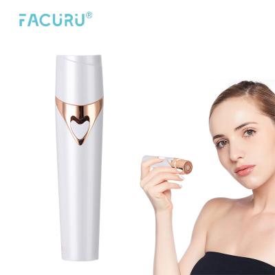 China Electric Facial Painless Shaver Pen Facial Hair Remover Twin Blade Epilator Face Hair Remover Lipstick Shaver For Women for sale