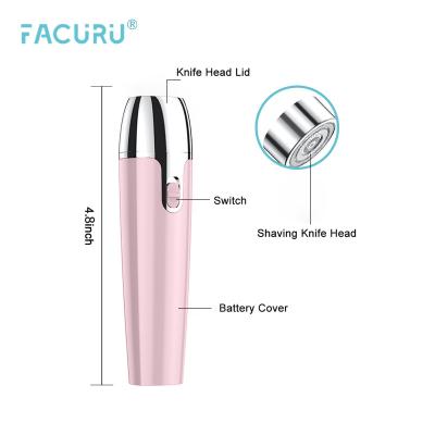 China Portable Twin Blade Facuru Hair Removal Stick Battery Power Woman Hot Selling Soft Hair Removal For Lady for sale