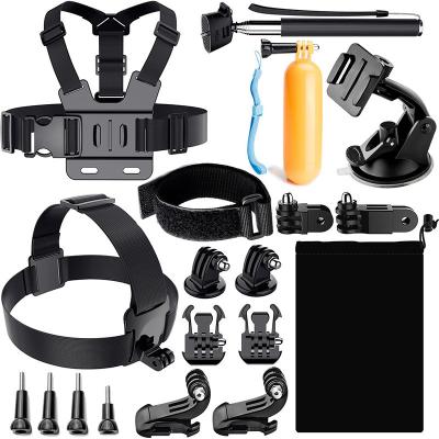 China ABS+EVA+metal 50 in 1 Set Sports Camera Accessories Selfie Stick Storage Kit Bag Strap Main Trunk for Gopro 8 7 6 SJCAM YI Dji Osmo Action for sale