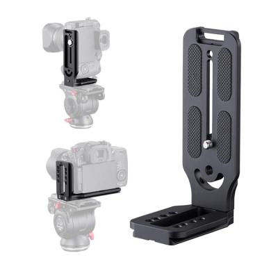 China Aluminum Alloy DSLR Camera L Frame Vertical Horizontal Quick Release Plate For Canon 80D 5D Mark i 7D Sony a7riii a7rii Ronin S for sale