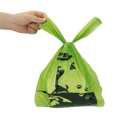 China Sustainable Professional Custom Dog Supplier Pet Waste Bag Eco - Friendly Biodegradable Poop Bags With Handle for sale