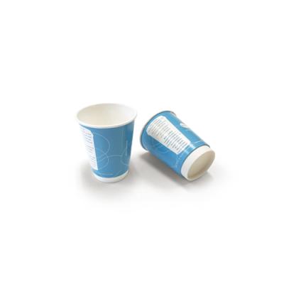 China Custom Logo Disposable Takeaway Double Wall Paper Hot Coffee Cup With Lids for sale