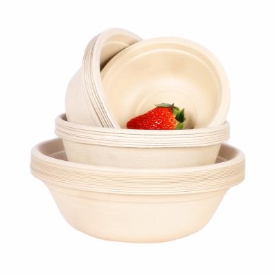 China Modern Paper Tableware Disposable Biodegradable Bagasse Pulp Eco Friendly Food Salad Container Bowl for sale