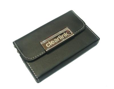 China Leatherette metal business card holder for sale