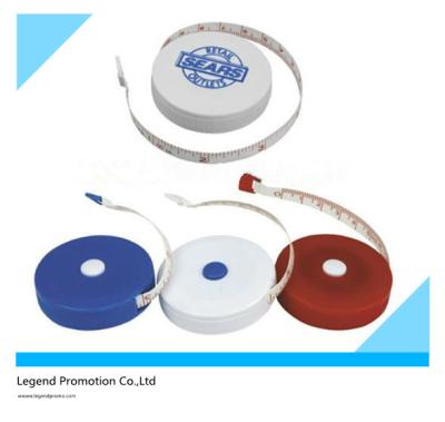 China Promotional round tape measure with custom logo for sale