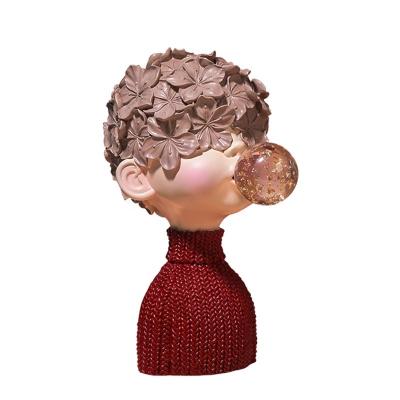 China Home Figurines Art Resin Europe Bubble Boy Statue Decorations Statue for sale