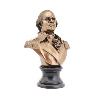 China Nordic Europe home decoration ornaments bronze resin cast celebrity bust statue crafts for sale