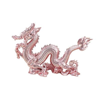 China Europe Resin Dragon Statue Resin Dragon Sculpture Chinese Feng Shui Ornament Head Office Decoration for sale