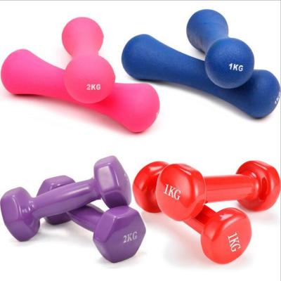 China Hot Sale Durable Cheap Colorful 10 Pound Weight Multi Hex Women Neoprene Dumbbell Sets Pounds Pounds for sale