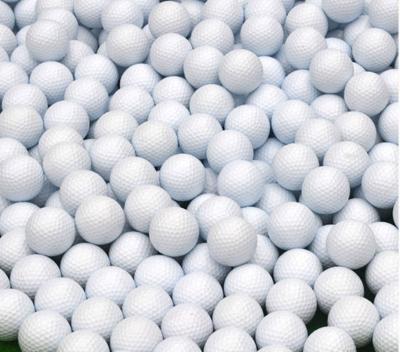 China Strength Forming 2 Piece Professional Sports Matte Urethane Golf Balls Solid Color Colored Golf Ball Durable for sale