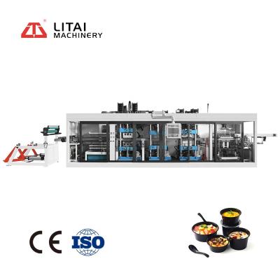 China Four-Station Plant Positive And Negative Pressure Vacuum Forming Thermoforming Machine For Plastic Products for sale