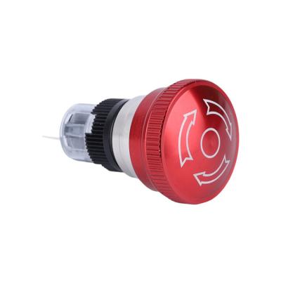 China High Quality ISO 3A Green Red Stainless Steel /Aluminum Oxide 12 Volt 3 Pins IP65 IK02 Mushroom 1NO1NC 2NO2NC 16mm Plastic Waterproof Emergency Stop Button for sale