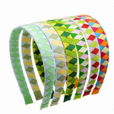 China Factory custom Woven Ribbon Headband, Woven Braided Ribbon Hairband, Hand Woven ribbon headband - various colours for sale