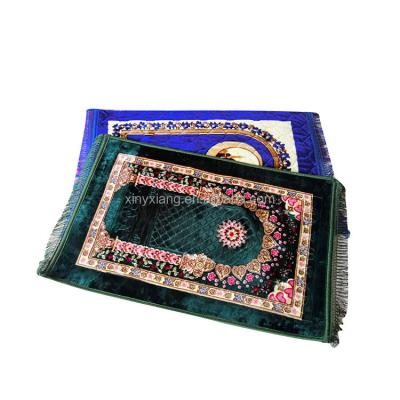 China Factory Wholesale Meshcah Prayer Rug, Prayer Rug Carpet Islamic Muslim Salah Meditation Mat, Muslim Prayer Rug Tassels for sale