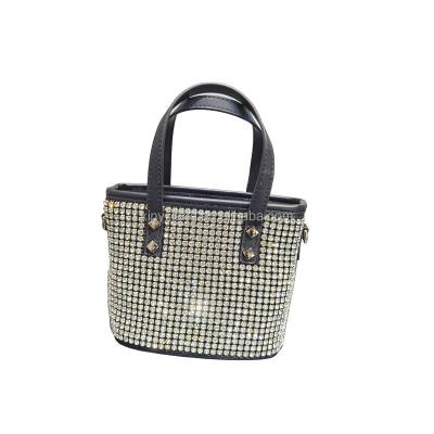 China Factory Wholesale Rhinestone Bling Covered and Stud Belted Hobo Handbag, Rhinestone Handbag Bling Purse Sparkles Crystals for sale