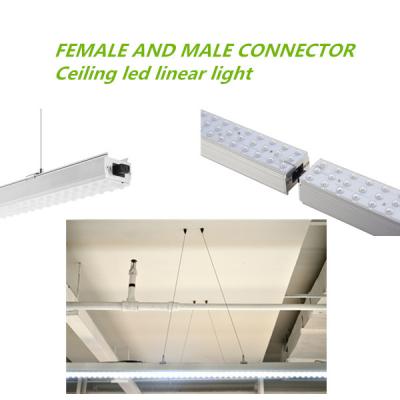 China Epistar Chip Eco Friendly Suspended LED Linear Lighting 50000 Hours Lifespan for sale