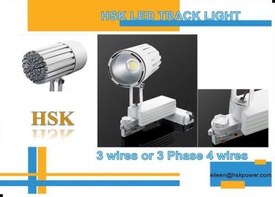 China LED Track Light 30W White Black Color Trunking System Spot Lighting for sale