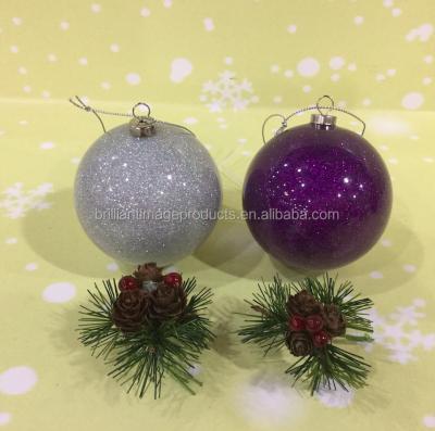 China Plastic Wholesale Hot Scum/Toys For 2016 Foam Water Sticker Ball Glitter Styrofoam Christmas Balls for sale