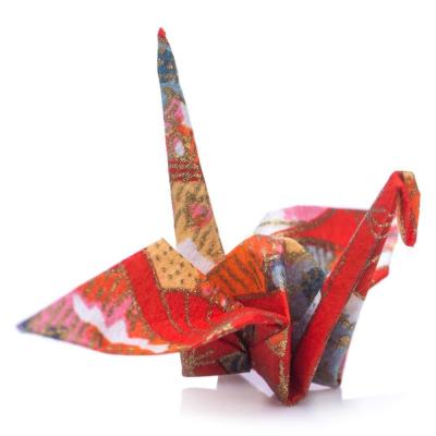 China Red Japanese Origami Crane Birds of Japan for wedding party backdrop home decoration, mix color for sale