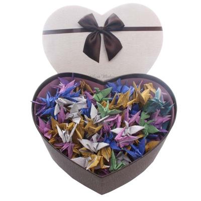 China Europe Glitter Handmade Paper Crafts Origami Birds For Birthday for sale