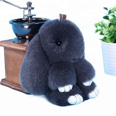 China Key Chain Plush Bunny Keychain Bag/Phone/Car/Key Faux Fur Key Good Quality From China for sale