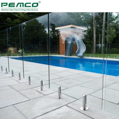 China Modern hot sale stainless steel design tempered glass spigot balustrade for sale