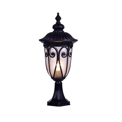 China European outdoor high quality vintage cast aluminum pillar lights lamp post decoration led garden light for sale