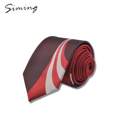 China Good quality casual designable men's wine price hot sale panel ties woven color 100% silk for sale