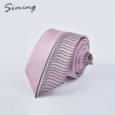 China Hot Selling Custom Woven Style Purple High End Luxury Mens Panel Ties 100% Silk for sale