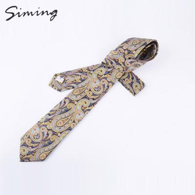 China New Design Factory Direct Custom Logo Natural Silk Paisley Designer Fashionable Paisley Ties for sale