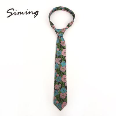 China kinds of 100%Polyester China manufacturer different colorful polyester flower design beautiful ties for men for sale