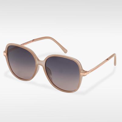 China 10 Years OEM Experience Luxury Brand Sunglasses Women Metal Beach Oversized Frame Customized Logo High Quality Anti Blue Light Women's Metal Sunglasses for sale