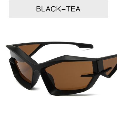 China Fashion Sunglasses Glazzy  Fashion Trend Punk Sunglasses Men Women Outdoor Travel Sunglasses Unique Shape Sunglasses for sale