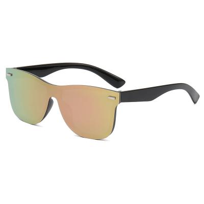 China Sports Sunglasses Pc Material Integrated Frameless Wholesale Fashion Sports Polarized New Uv 400 Mens Cycling Sunglasses for sale